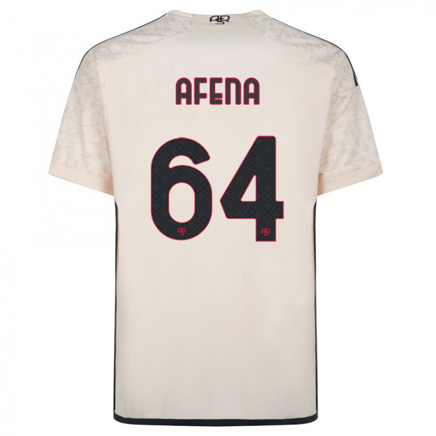 Mænd Felix Afena-Gyan #64 Råhvid Udebane Spillertrøjer 2023/24 Trøje T-Shirt