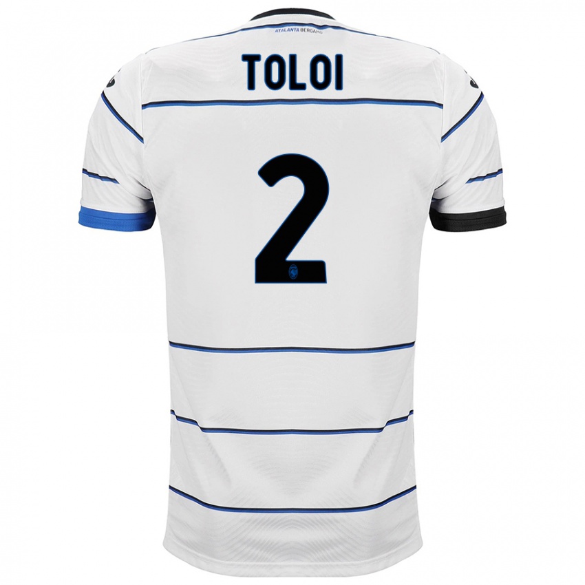 Mænd Rafael Toloi #2 Hvid Udebane Spillertrøjer 2023/24 Trøje T-Shirt