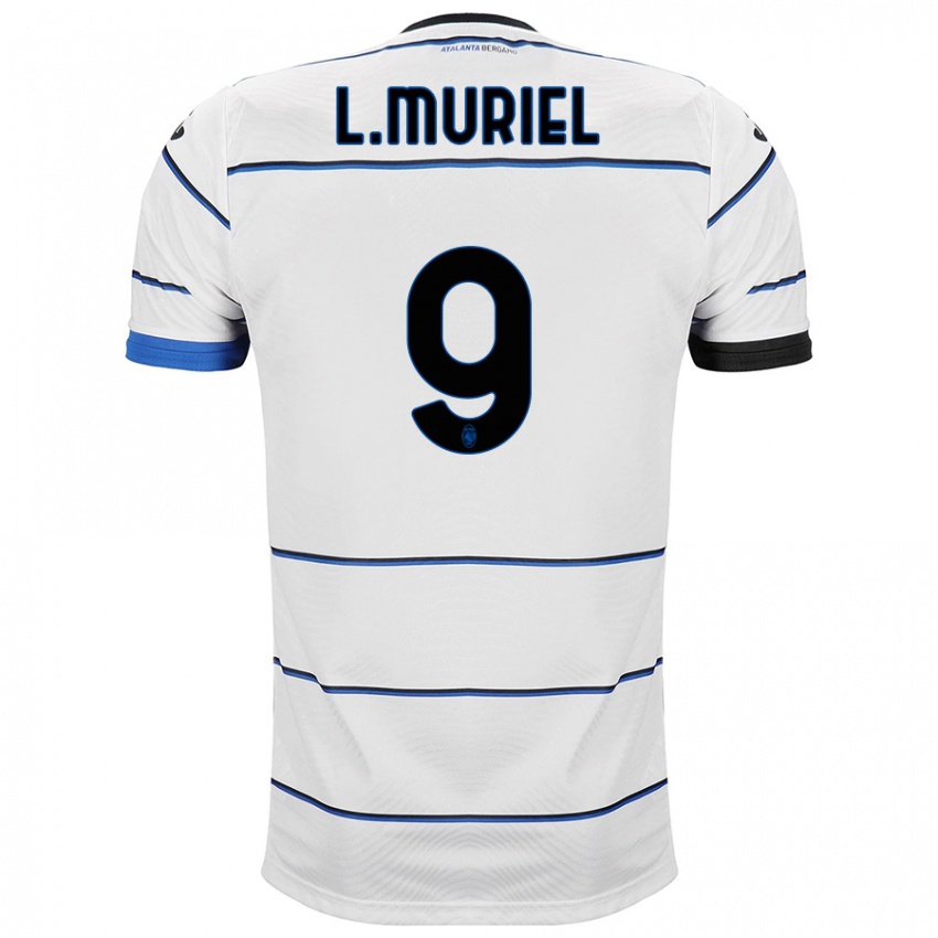 Mænd Luis Muriel #9 Hvid Udebane Spillertrøjer 2023/24 Trøje T-Shirt
