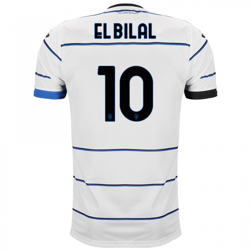 Mænd El Bilal Touré #10 Hvid Udebane Spillertrøjer 2023/24 Trøje T-Shirt