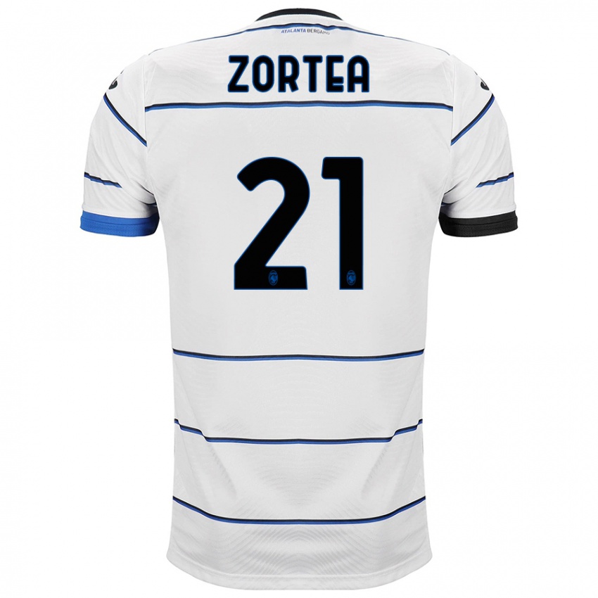 Mænd Nadir Zortea #21 Hvid Udebane Spillertrøjer 2023/24 Trøje T-Shirt