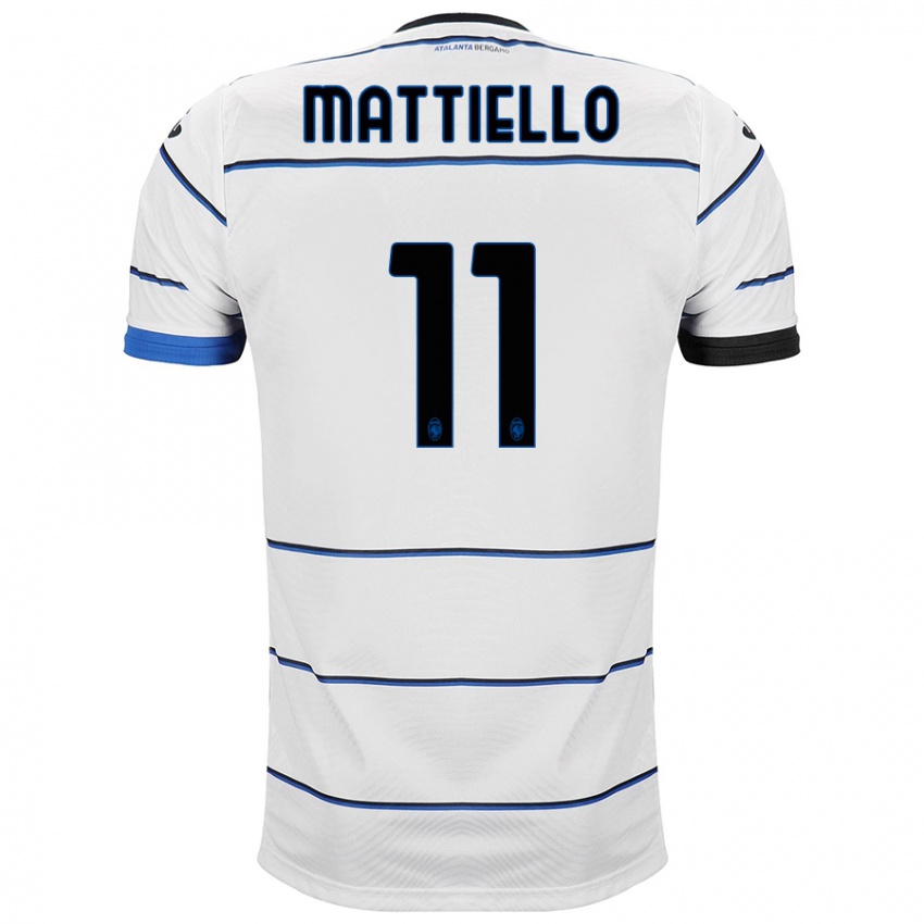 Mænd Federico Mattiello #11 Hvid Udebane Spillertrøjer 2023/24 Trøje T-Shirt