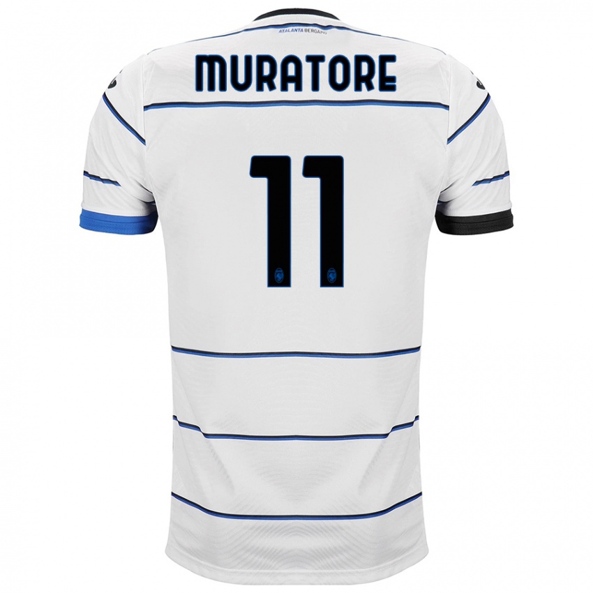 Mænd Simone Muratore #11 Hvid Udebane Spillertrøjer 2023/24 Trøje T-Shirt