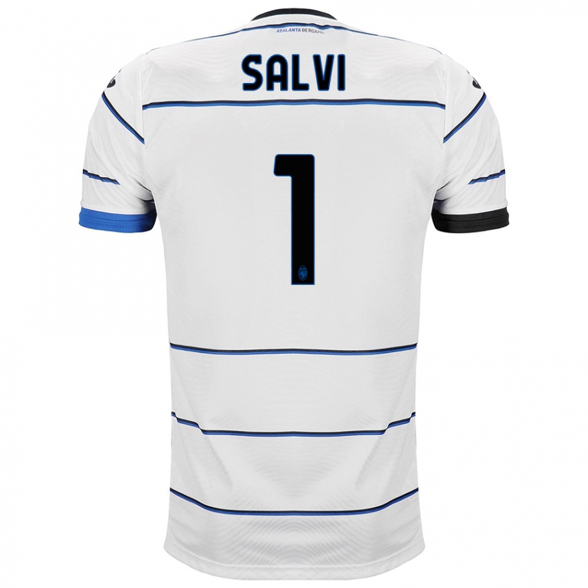 Mænd Margherita Salvi #1 Hvid Udebane Spillertrøjer 2023/24 Trøje T-Shirt