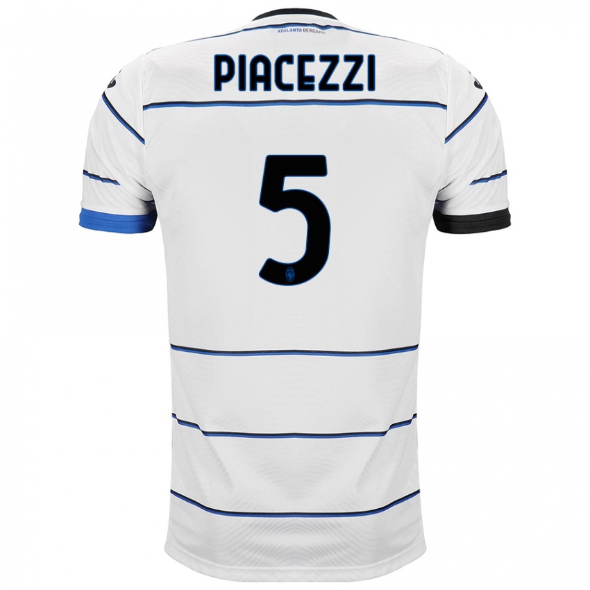 Mænd Eleonora Piacezzi #5 Hvid Udebane Spillertrøjer 2023/24 Trøje T-Shirt
