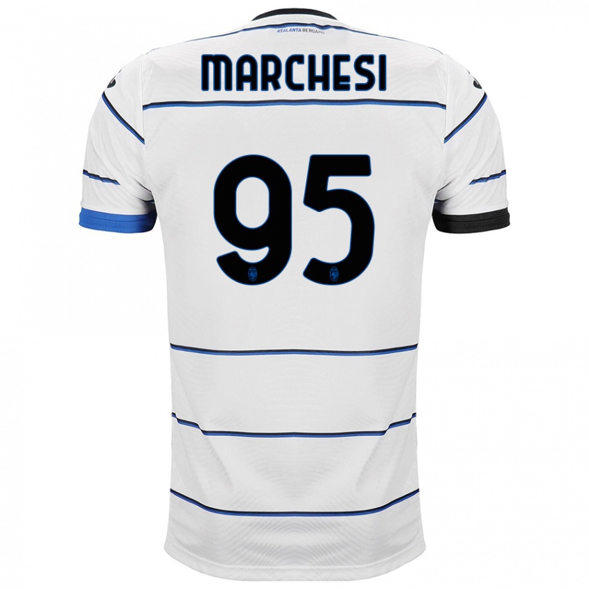 Mænd Silvia Marchesi #95 Hvid Udebane Spillertrøjer 2023/24 Trøje T-Shirt