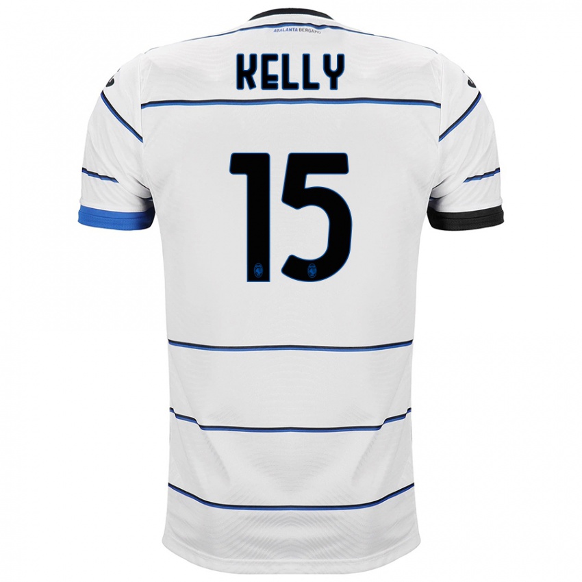 Mænd Maegan Kelly #15 Hvid Udebane Spillertrøjer 2023/24 Trøje T-Shirt