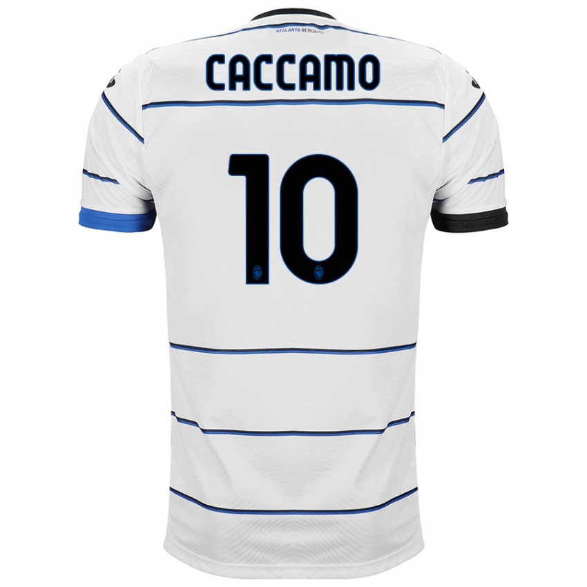 Mænd Patrizia Caccamo #10 Hvid Udebane Spillertrøjer 2023/24 Trøje T-Shirt