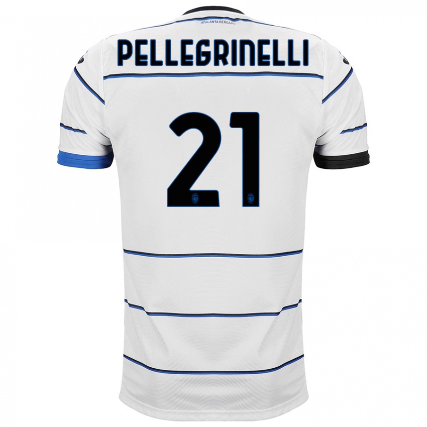 Mænd Giorgia Pellegrinelli #21 Hvid Udebane Spillertrøjer 2023/24 Trøje T-Shirt