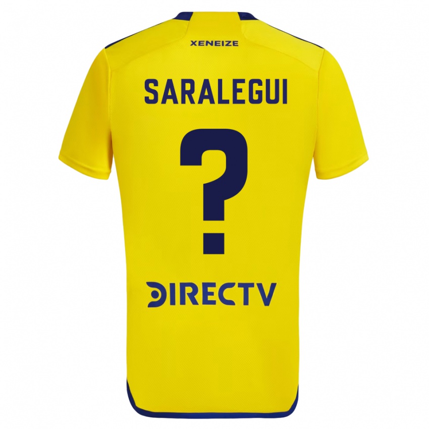 Mænd Jabes Saralegui #0 Gul Udebane Spillertrøjer 2023/24 Trøje T-Shirt