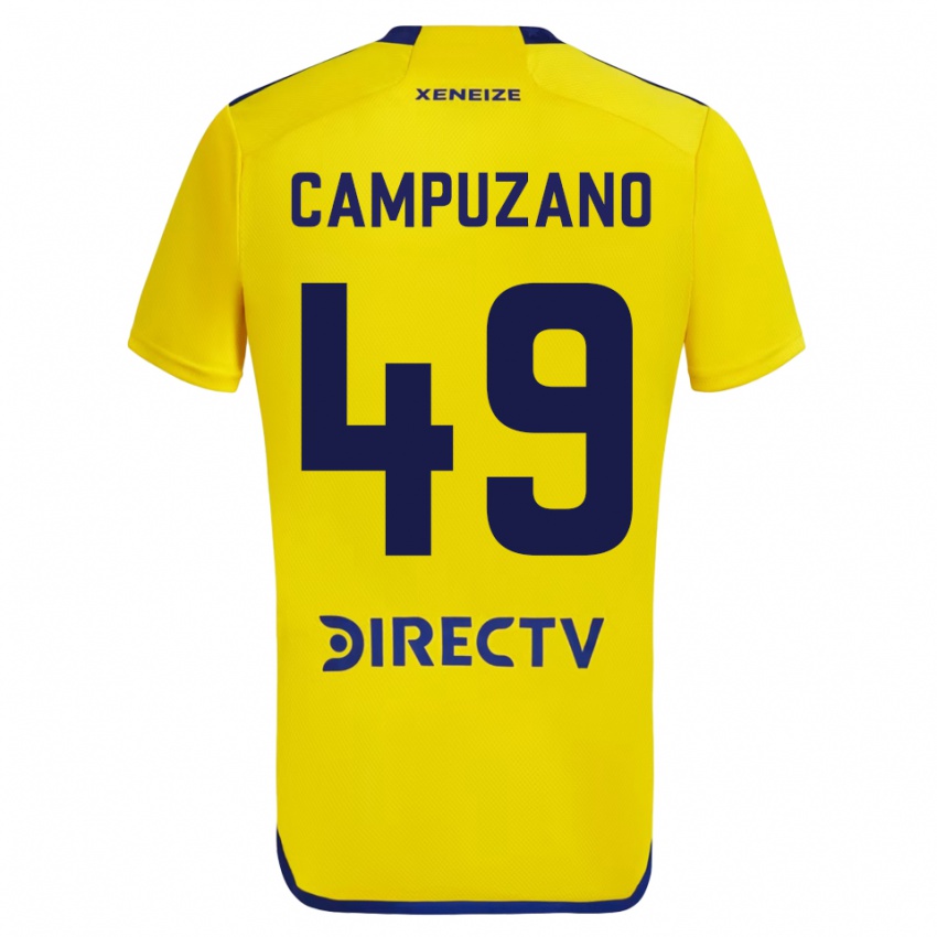 Mænd Jorman Campuzano #49 Gul Udebane Spillertrøjer 2023/24 Trøje T-Shirt