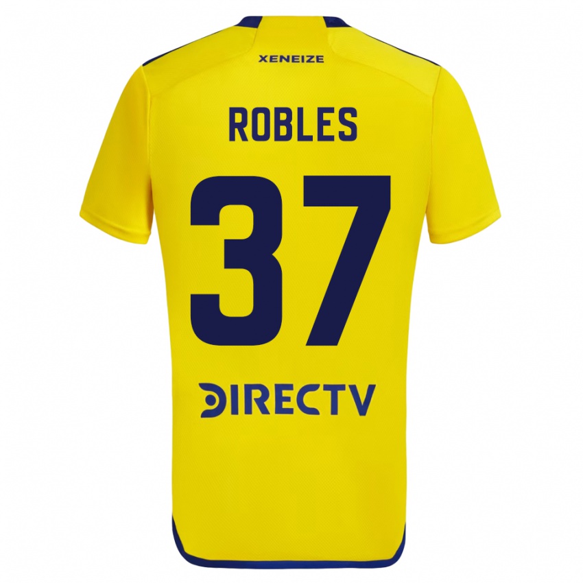 Mænd Sebastián Díaz Robles #37 Gul Udebane Spillertrøjer 2023/24 Trøje T-Shirt