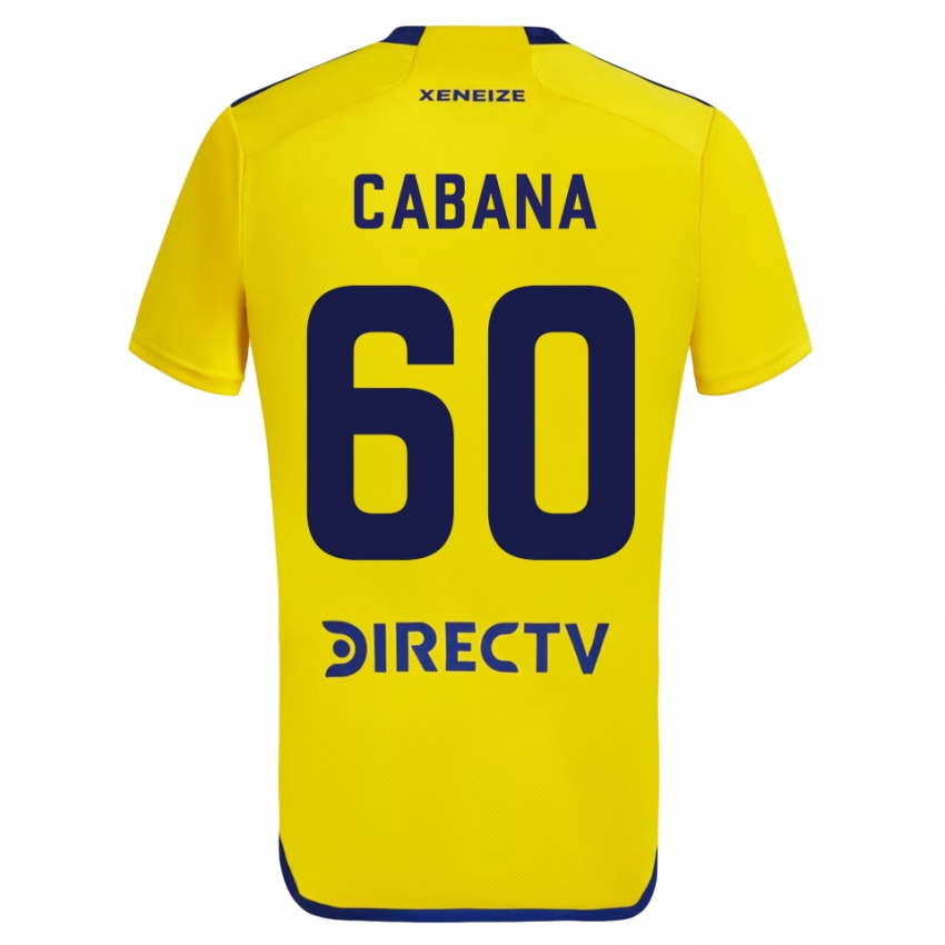 Mænd Juan Pablo Cabana #60 Gul Udebane Spillertrøjer 2023/24 Trøje T-Shirt