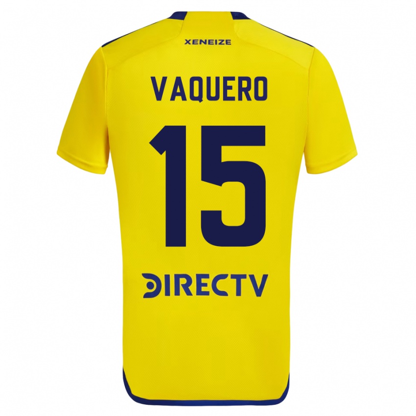Mænd Iván Vaquero #15 Gul Udebane Spillertrøjer 2023/24 Trøje T-Shirt
