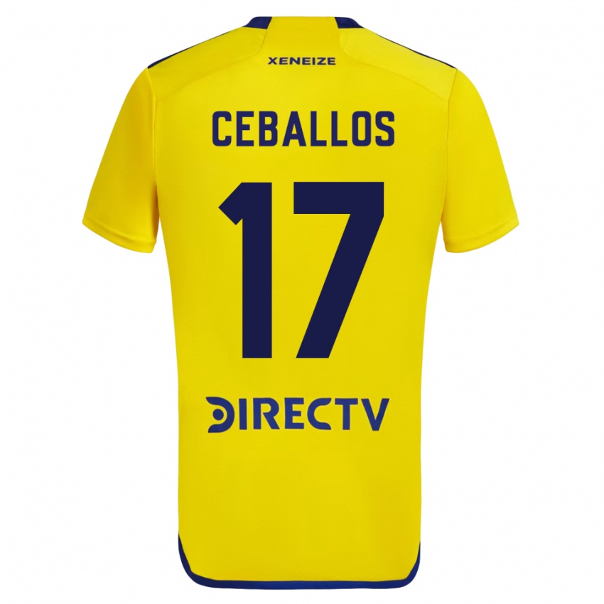 Mænd Julián Ceballos #17 Gul Udebane Spillertrøjer 2023/24 Trøje T-Shirt
