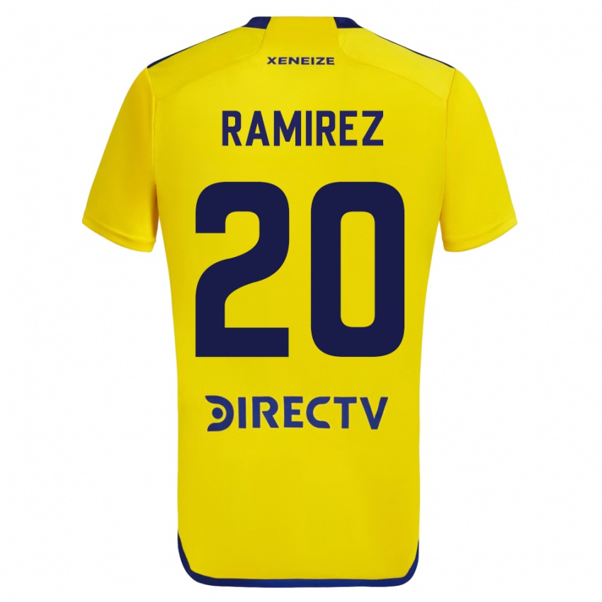 Mænd Juan Edgardo Ramirez #20 Gul Udebane Spillertrøjer 2023/24 Trøje T-Shirt