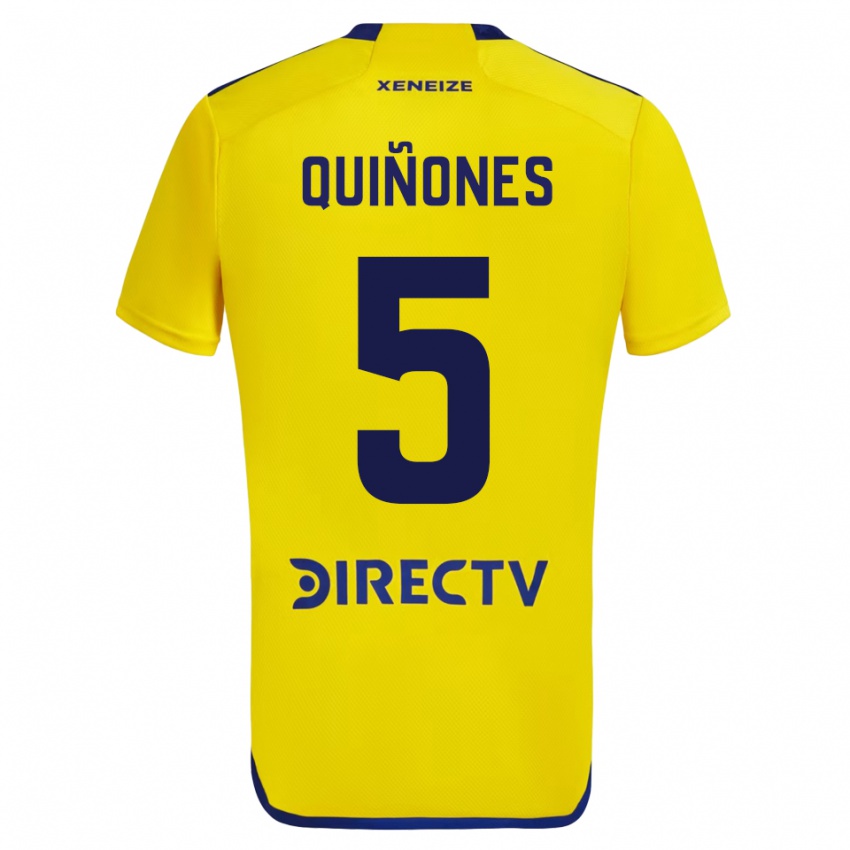 Mænd Florencia Quinones #5 Gul Udebane Spillertrøjer 2023/24 Trøje T-Shirt