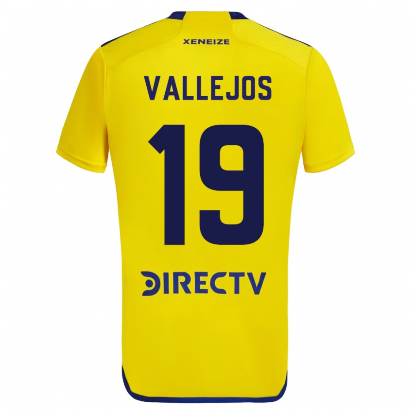 Mænd Fabiana Vallejos #19 Gul Udebane Spillertrøjer 2023/24 Trøje T-Shirt