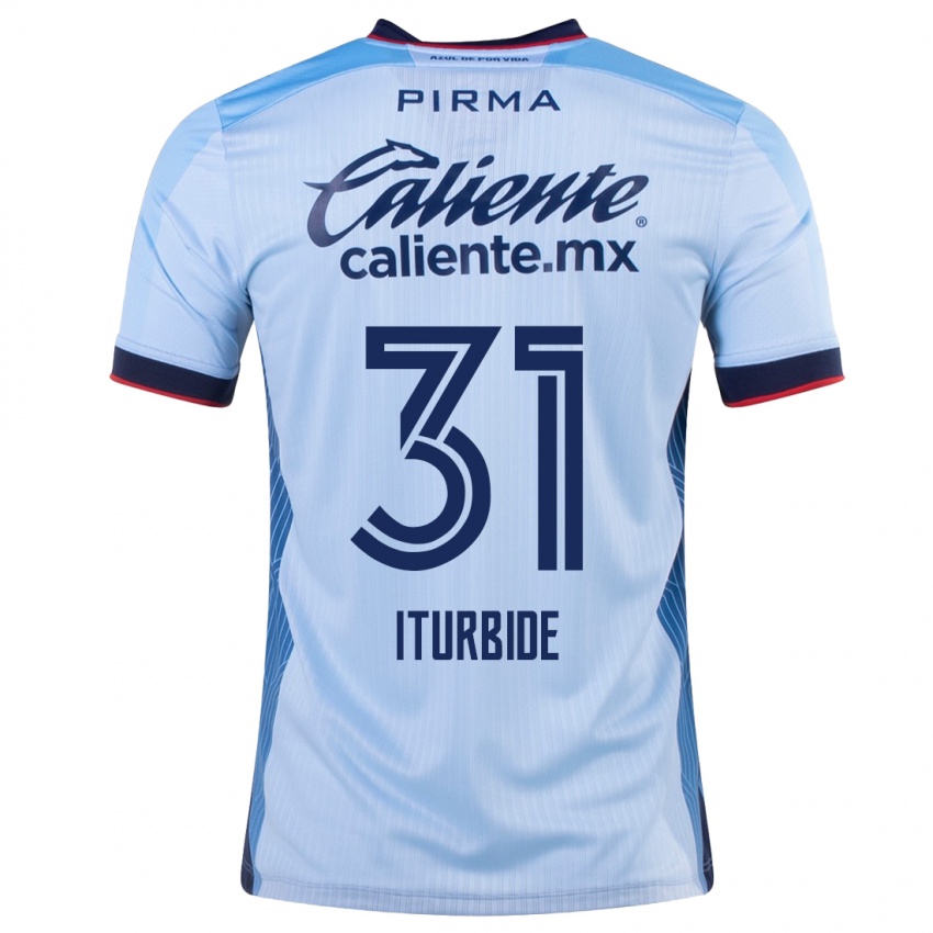 Mænd Luis Iturbide #31 Himmelblå Udebane Spillertrøjer 2023/24 Trøje T-Shirt