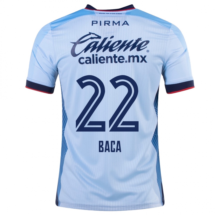 Mænd Rafael Baca #22 Himmelblå Udebane Spillertrøjer 2023/24 Trøje T-Shirt