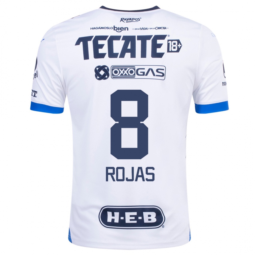 Mænd Joao Rojas #8 Hvid Udebane Spillertrøjer 2023/24 Trøje T-Shirt