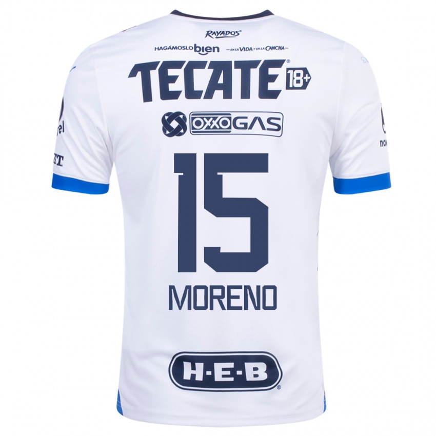 Mænd Hector Moreno #15 Hvid Udebane Spillertrøjer 2023/24 Trøje T-Shirt