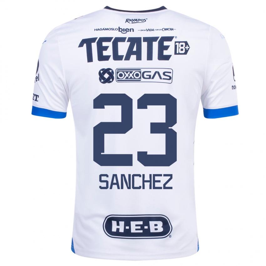 Mænd Gustavo Sanchez #23 Hvid Udebane Spillertrøjer 2023/24 Trøje T-Shirt
