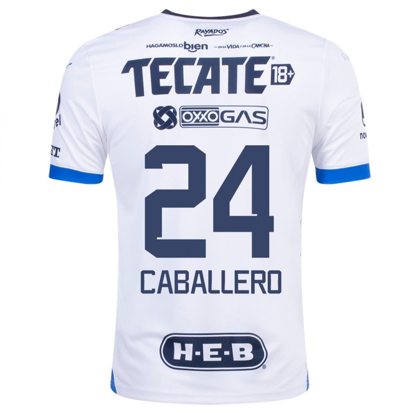 Mænd Mariana Caballero #24 Hvid Udebane Spillertrøjer 2023/24 Trøje T-Shirt