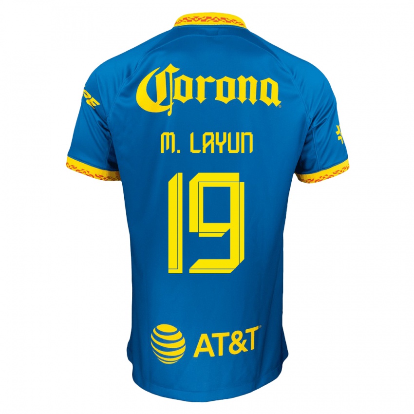 Mænd Miguel Layun #19 Blå Udebane Spillertrøjer 2023/24 Trøje T-Shirt