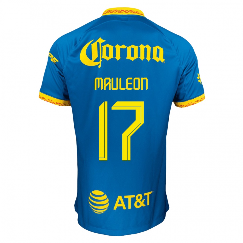 Mænd Natalia Mauleon #17 Blå Udebane Spillertrøjer 2023/24 Trøje T-Shirt