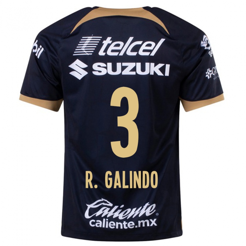 Mænd José Galindo #3 Mørkeblå Udebane Spillertrøjer 2023/24 Trøje T-Shirt