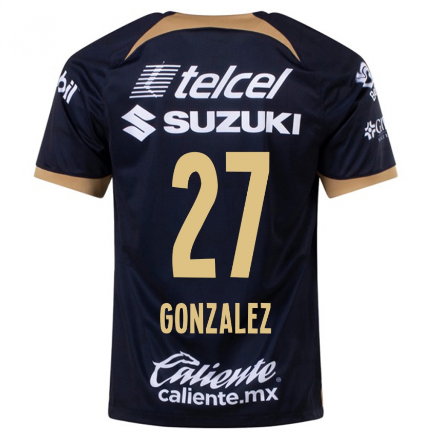 Mænd Heidi Gonzalez #27 Mørkeblå Udebane Spillertrøjer 2023/24 Trøje T-Shirt
