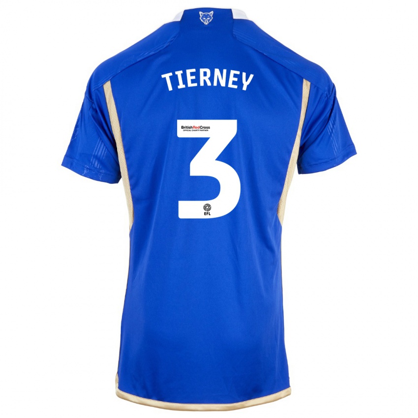 Kvinder Sam Tierney #3 Kongeblå Hjemmebane Spillertrøjer 2023/24 Trøje T-Shirt