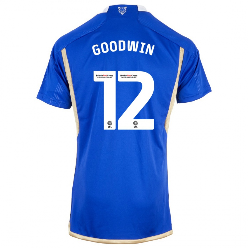 Kvinder Missy Goodwin #12 Kongeblå Hjemmebane Spillertrøjer 2023/24 Trøje T-Shirt