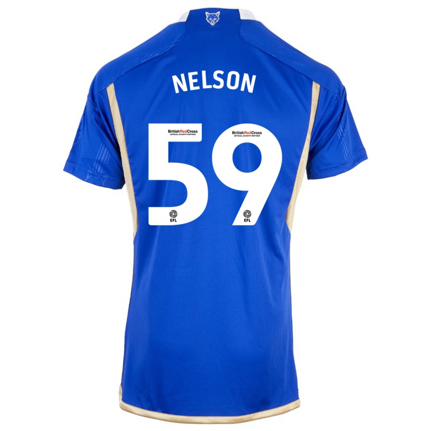 Kvinder Ronny Nelson #59 Kongeblå Hjemmebane Spillertrøjer 2023/24 Trøje T-Shirt