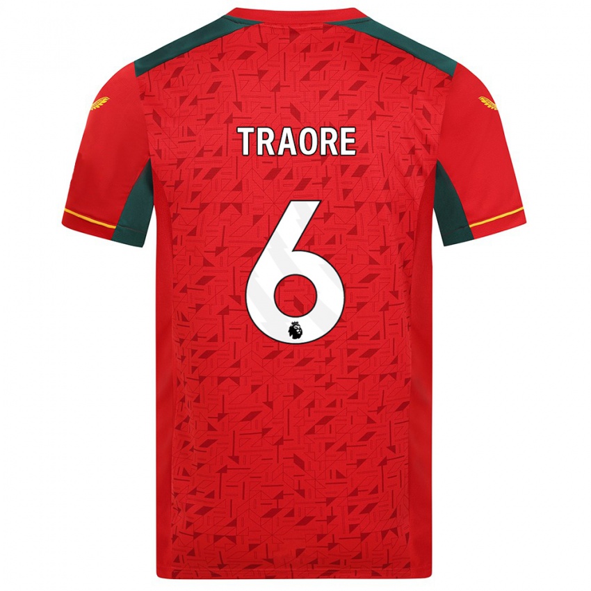 Kvinder Boubacar Traoré #6 Rød Udebane Spillertrøjer 2023/24 Trøje T-Shirt