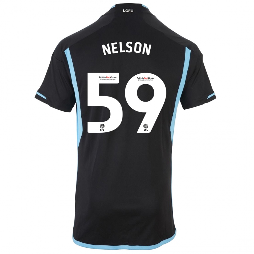 Kvinder Ronny Nelson #59 Sort Udebane Spillertrøjer 2023/24 Trøje T-Shirt