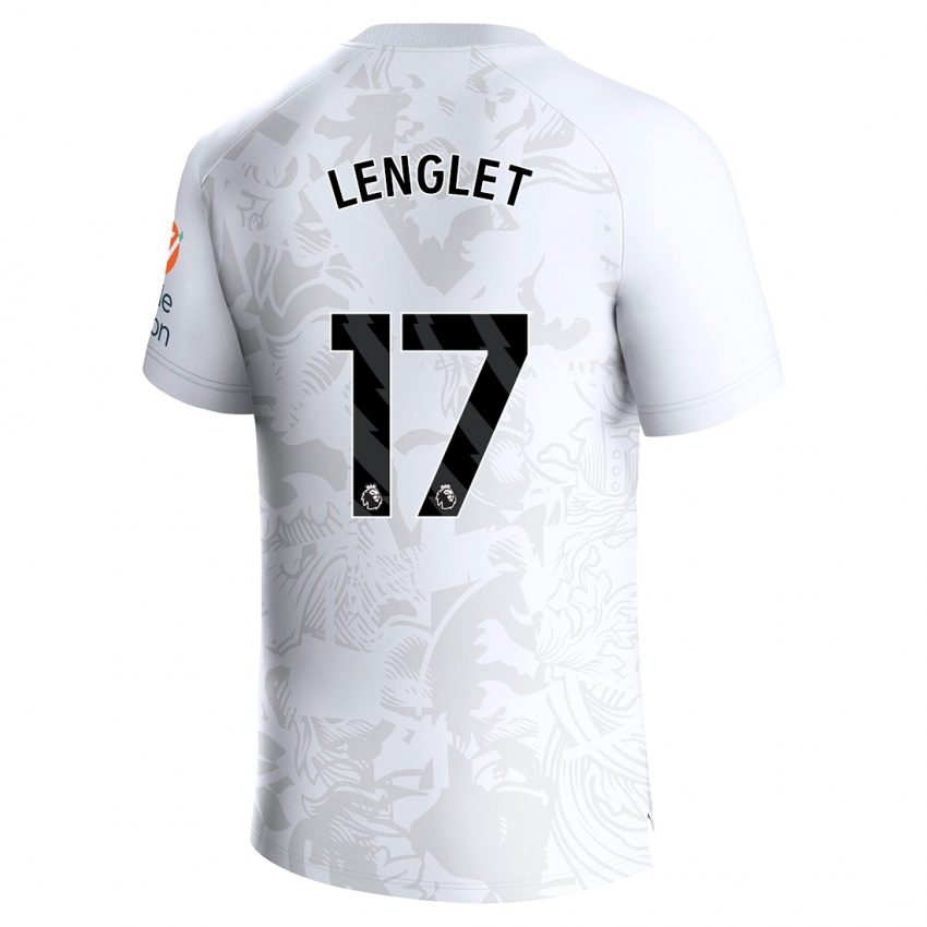 Kvinder Clement Lenglet #17 Hvid Udebane Spillertrøjer 2023/24 Trøje T-Shirt