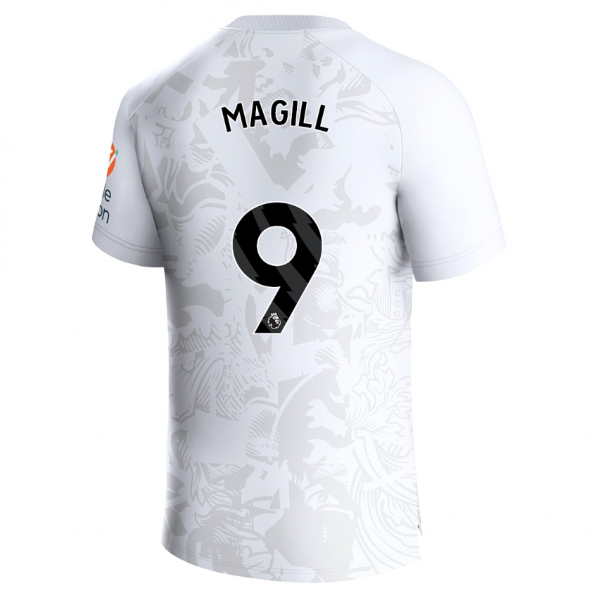 Kvinder Simone Magill #9 Hvid Udebane Spillertrøjer 2023/24 Trøje T-Shirt