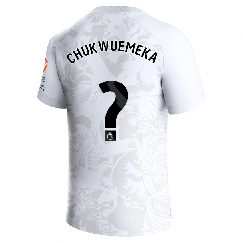 Kvinder Caleb Chukwuemeka #0 Hvid Udebane Spillertrøjer 2023/24 Trøje T-Shirt
