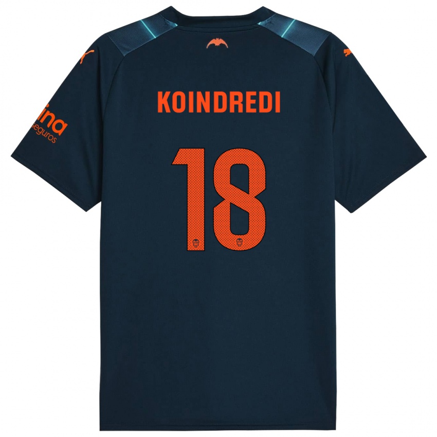 Kvinder Koba Koindredi #18 Marineblå Udebane Spillertrøjer 2023/24 Trøje T-Shirt