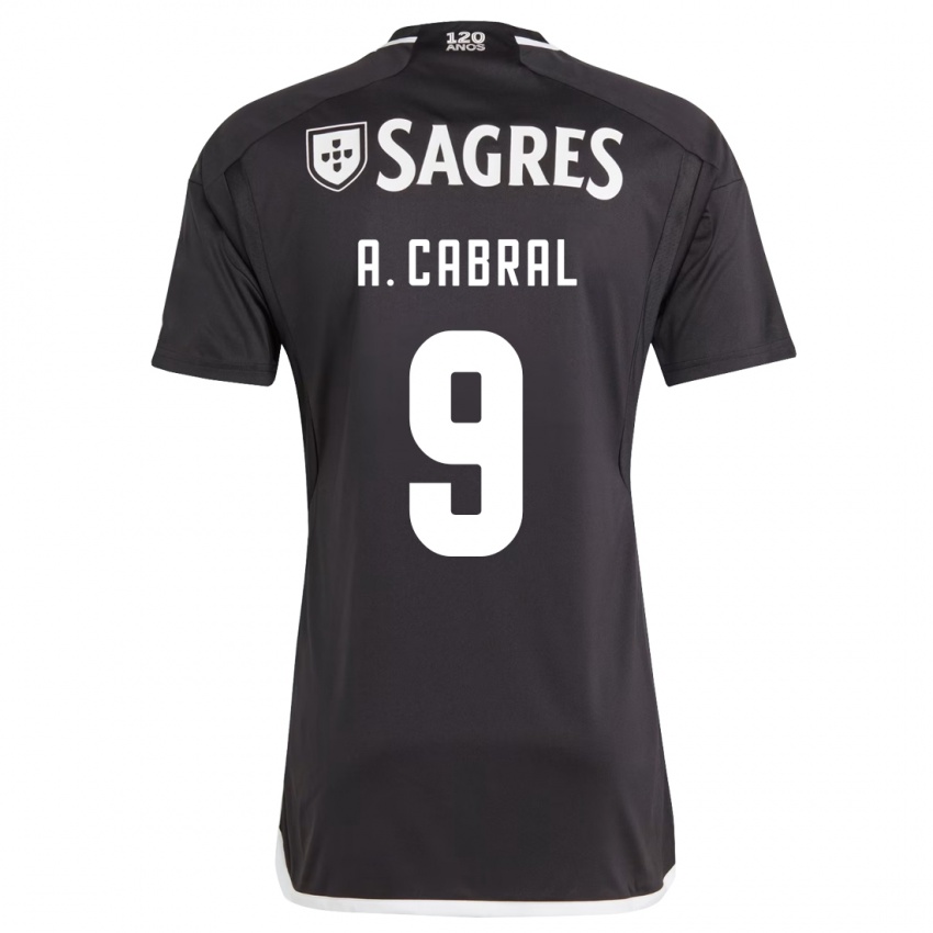 Kvinder Arthur Cabral #9 Sort Udebane Spillertrøjer 2023/24 Trøje T-Shirt