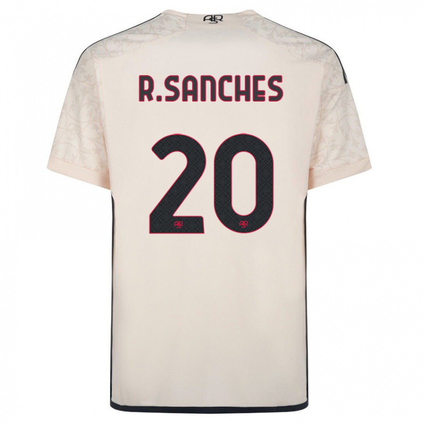 Kvinder Renato Sanches #20 Råhvid Udebane Spillertrøjer 2023/24 Trøje T-Shirt