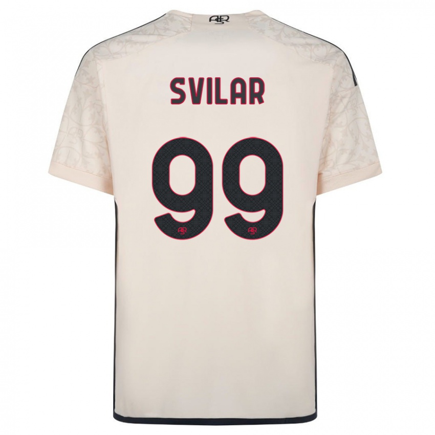 Kvinder Mile Svilar #99 Råhvid Udebane Spillertrøjer 2023/24 Trøje T-Shirt