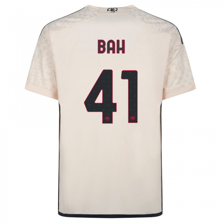 Kvinder Muhammed Bah #41 Råhvid Udebane Spillertrøjer 2023/24 Trøje T-Shirt