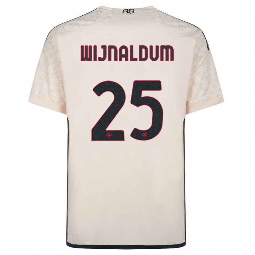 Kvinder Georginio Wijnaldum #25 Råhvid Udebane Spillertrøjer 2023/24 Trøje T-Shirt