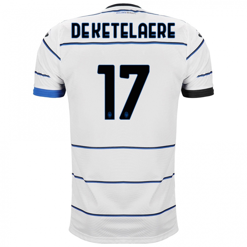 Kvinder Charles De Ketelaere #17 Hvid Udebane Spillertrøjer 2023/24 Trøje T-Shirt
