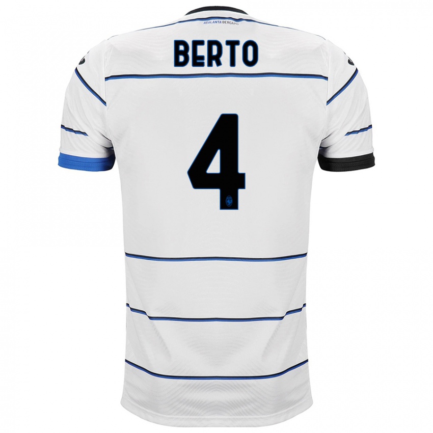 Kvinder Gabriele Berto #4 Hvid Udebane Spillertrøjer 2023/24 Trøje T-Shirt