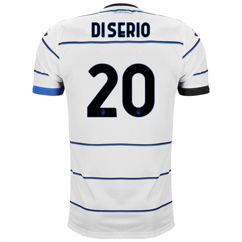 Kvinder Giuseppe Di Serio #20 Hvid Udebane Spillertrøjer 2023/24 Trøje T-Shirt