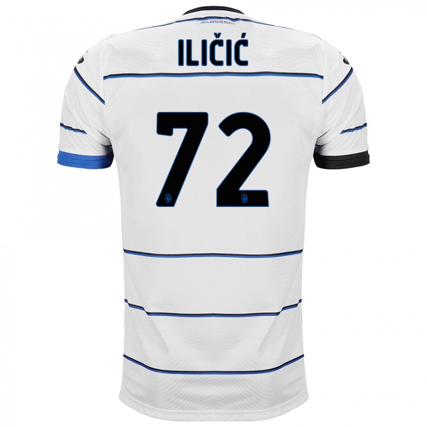 Kvinder Josip Ilicic #72 Hvid Udebane Spillertrøjer 2023/24 Trøje T-Shirt